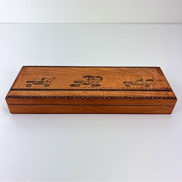 Vintage BRUNO ROTH TIBERG Steinbach Prafent Hand Carved Wooden Trinket Box - Picture 2 of 9